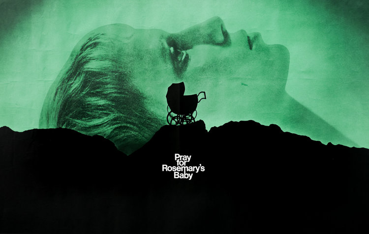 Promotional poster for  Rosemary’s Baby  (1968), which draws connections to  Eyes Wide Shut  (1999)